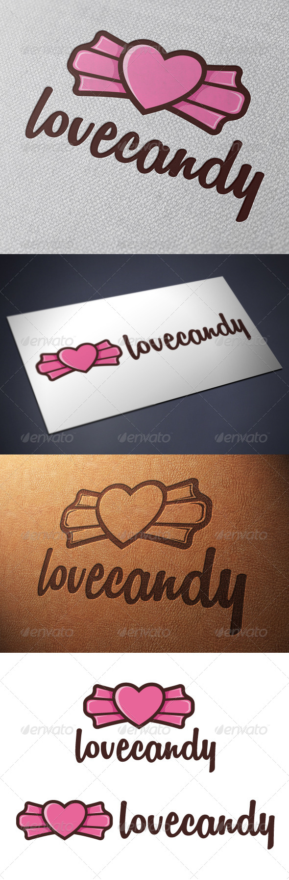 Candy Love Logo Template - Food Logo Templates