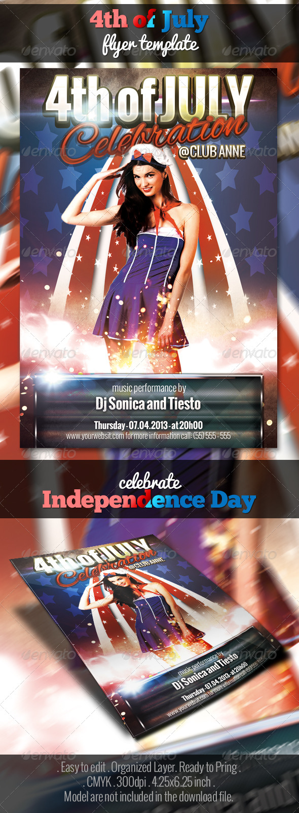 4th of July Flyer Template - Events Flyers