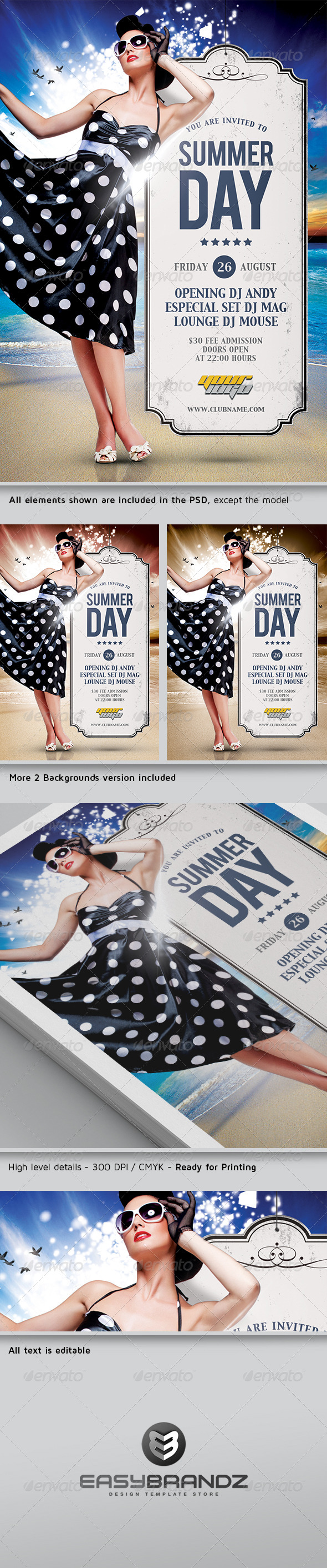 Summer Day Flyer Template - Events Flyers