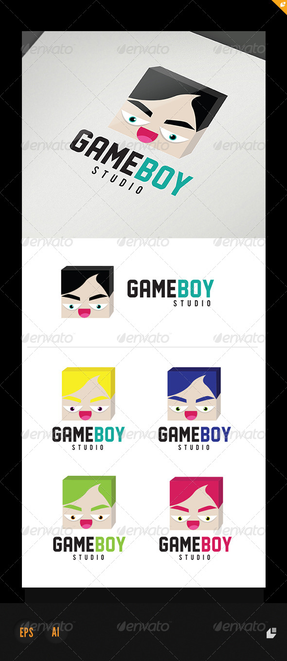 Game Boy Studio Logo - Humans Logo Templates