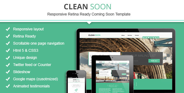 Clean Responsive Html - ThemeForest 4826423