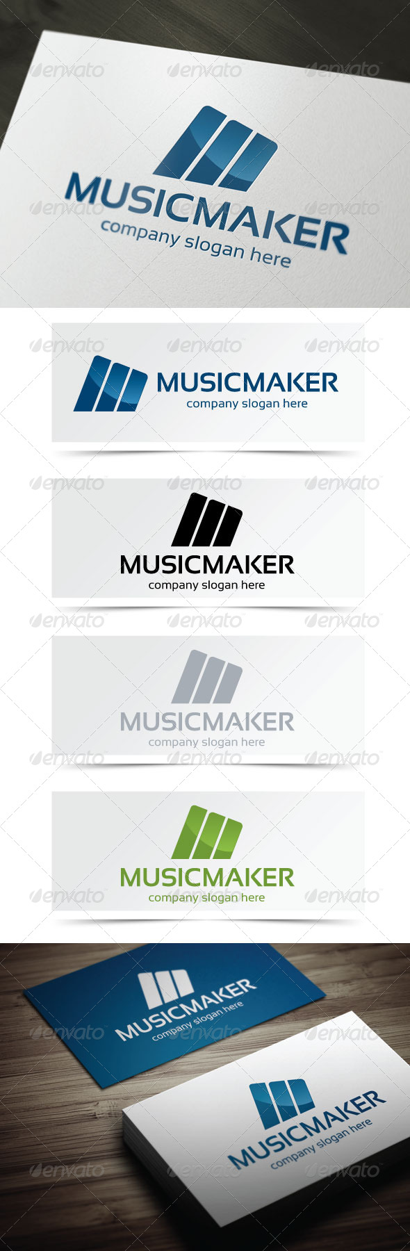 Music Maker - Letters Logo Templates