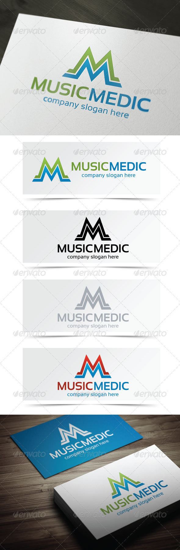 Music Medic - Letters Logo Templates