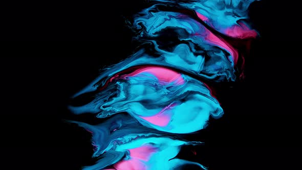 Colourful Pink and Blue Acrylic Ink Design Template Mixed Texture Background alt