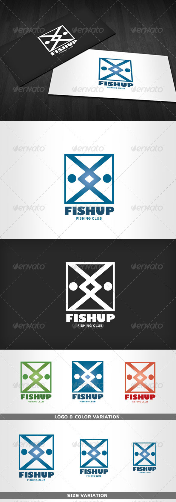 FISHUP - Fishing Club Logo