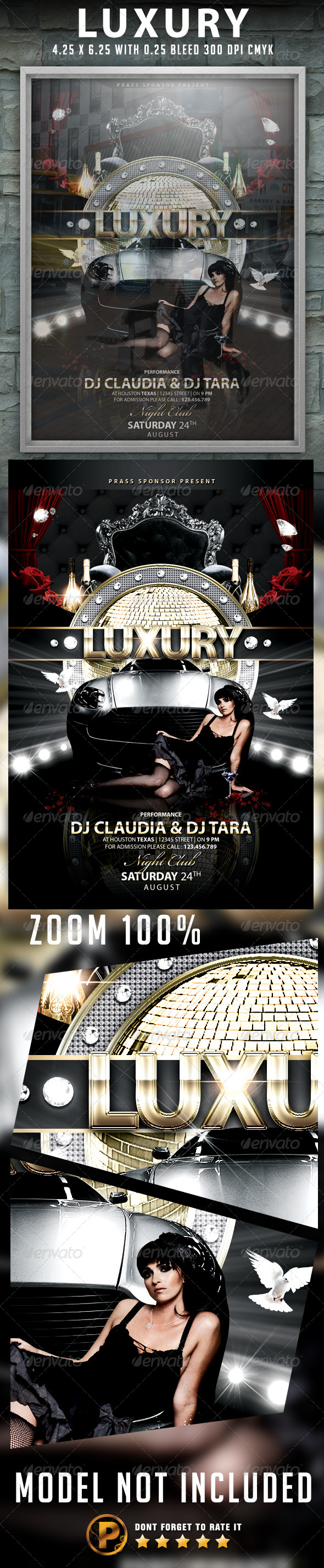Luxury Flyer Template - Clubs & Parties Events
