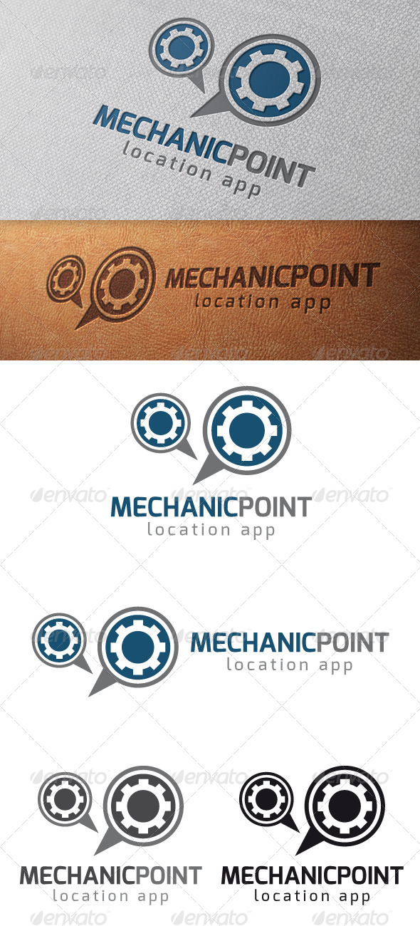 Mechanic Locator Logo Template - Symbols Logo Templates