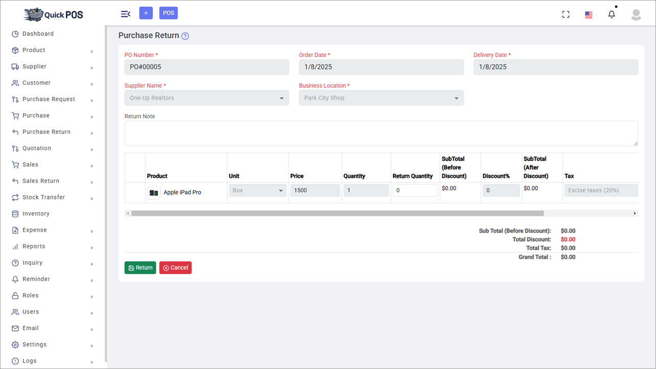 Quick POS - Advanced POS with Inventory Management - Point of Sale ...