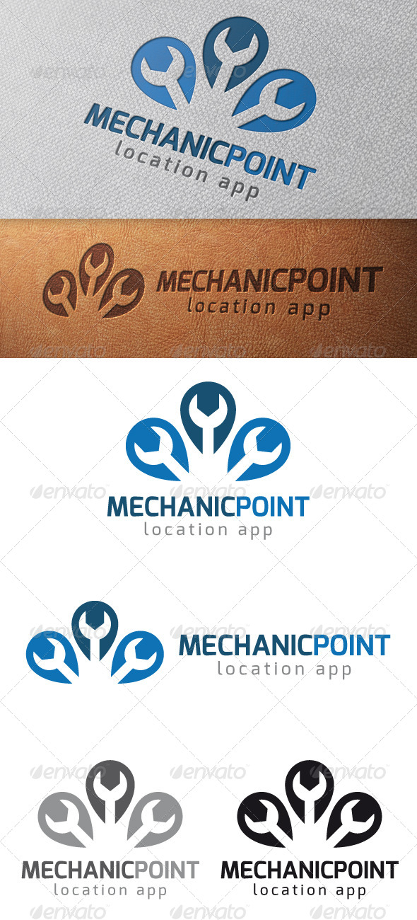 Mechanic Point Logo Template - Objects Logo Templates