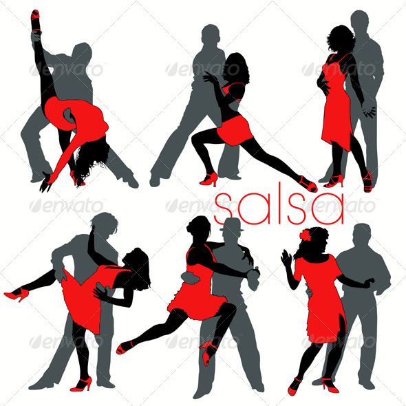 Salsa Dancers Set