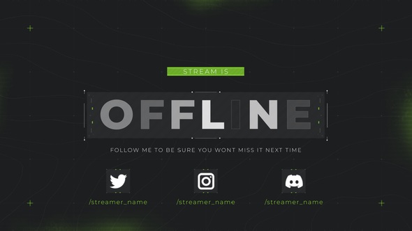 Streaming Pack Elements template preview