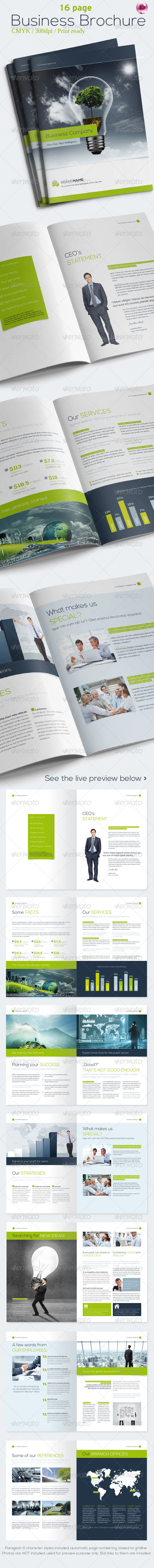16 Pages Business Brochure - Corporate Brochures