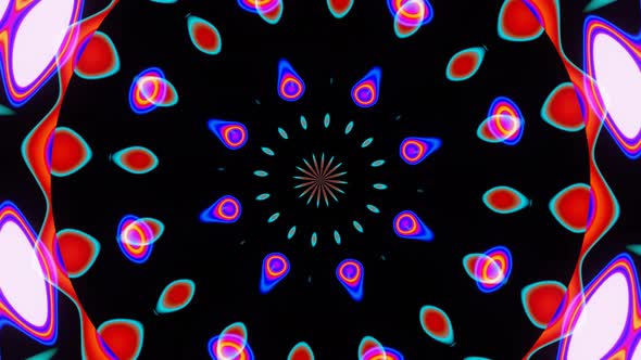 Animation of Multicolored Overflows of Pulsating Rays alt