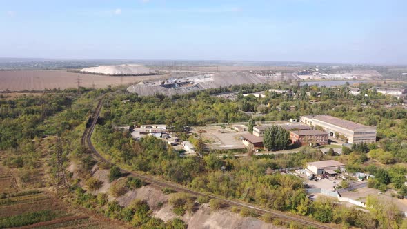 Industrial area from a bird's eye view