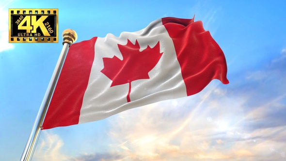 [4K] Canada Flag