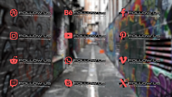 Modern Social Media Pack Elements template preview