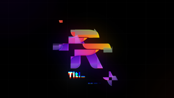 Glitch Logo Reveal V4 Logo Stings template preview
