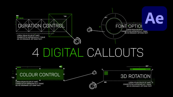 Digital Callouts Elements template preview