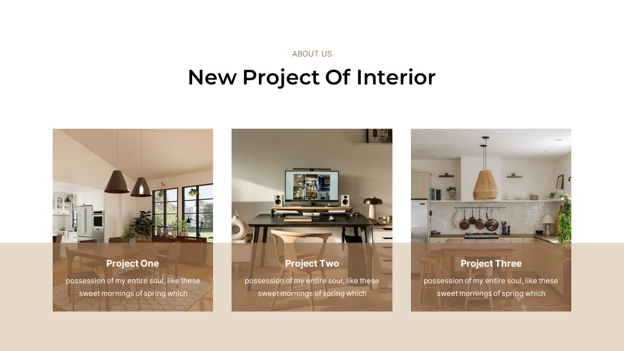 Minimalist Interior Design PowerPoint Template, Presentation Templates