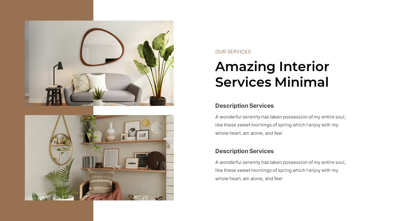 Minimalist Interior Design Keynote Template, Presentation Templates