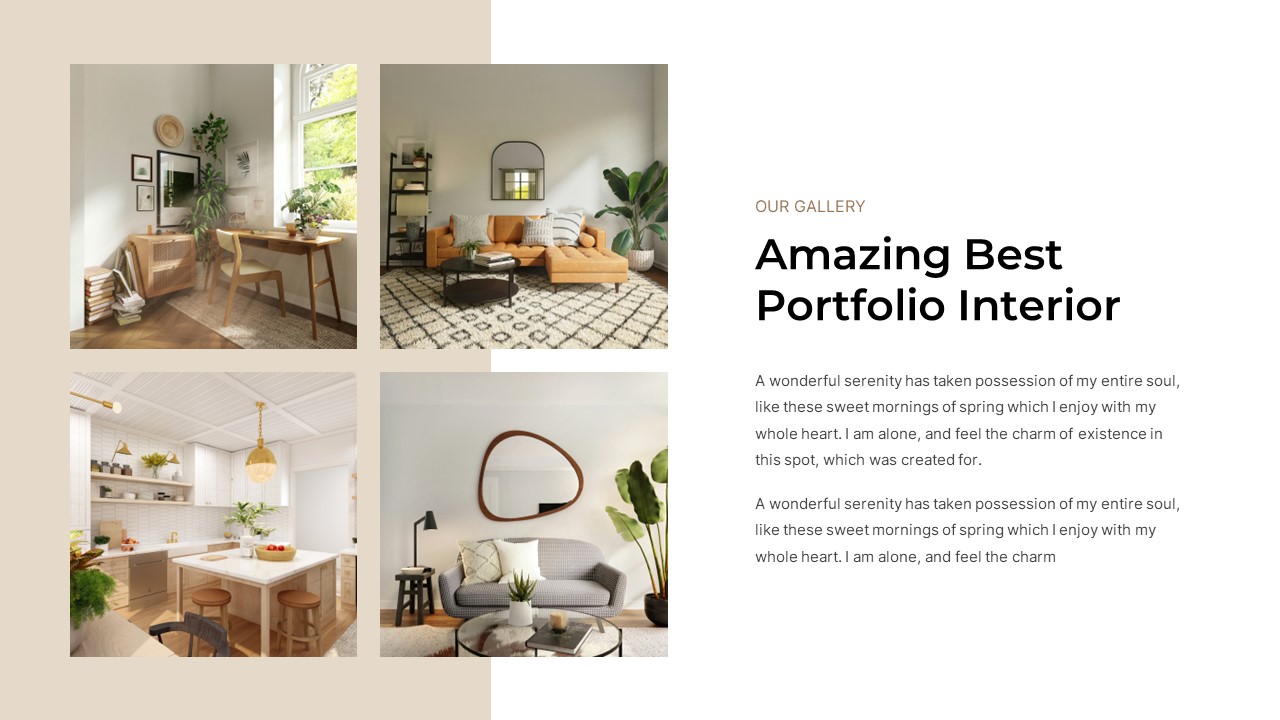Minimalist Interior Design Keynote Template, Presentation Templates