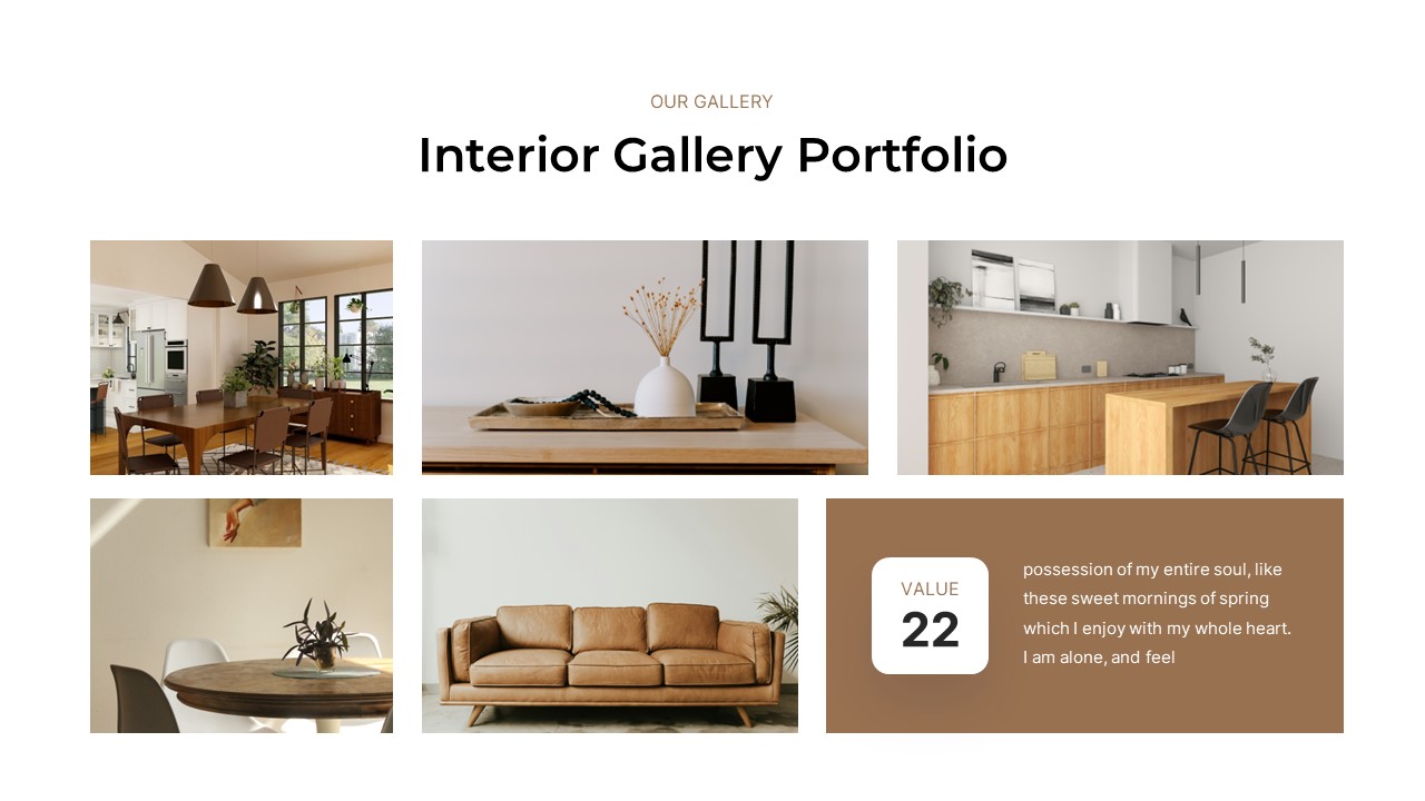 Minimalist Interior Design Keynote Template, Presentation Templates
