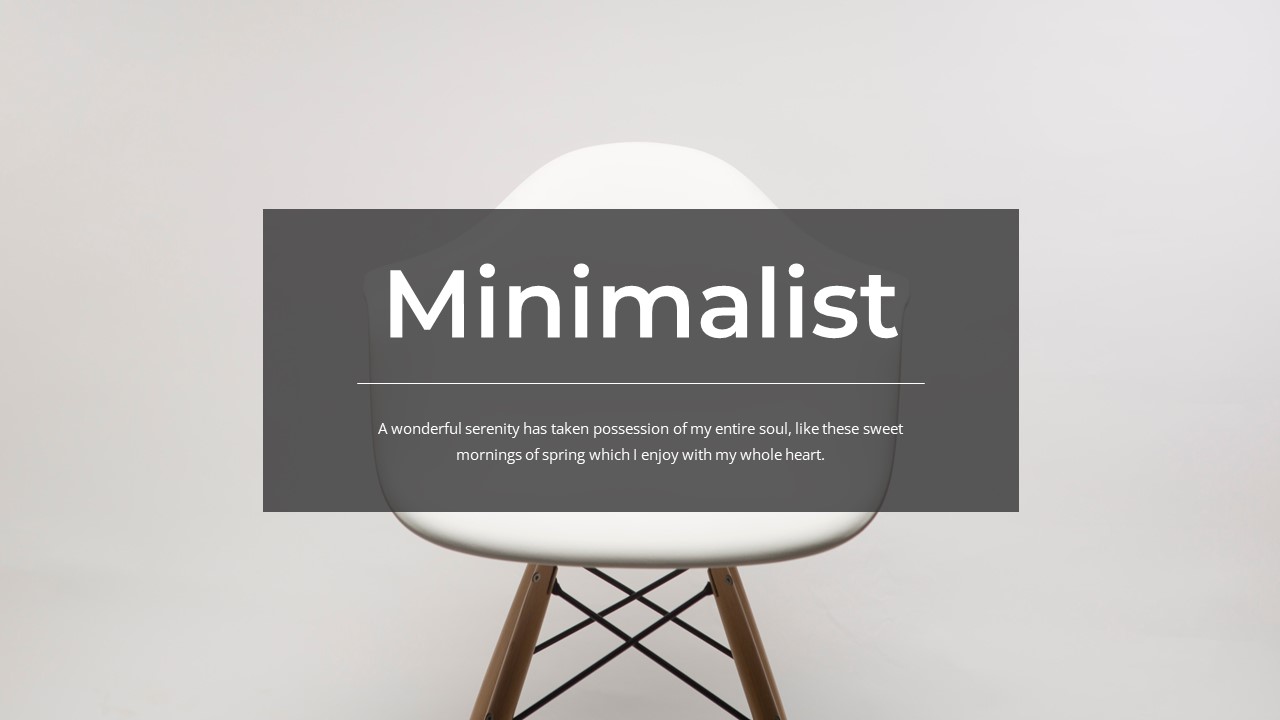 Minimalist - Minimal PowerPoint Template, Presentation Templates