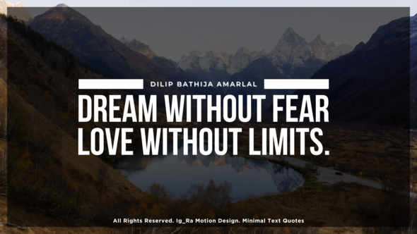 Minimal Quotes | AE Titles template preview