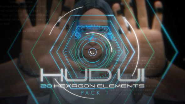 Hud UI Hexagon Elements - Pack 1 Elements template preview