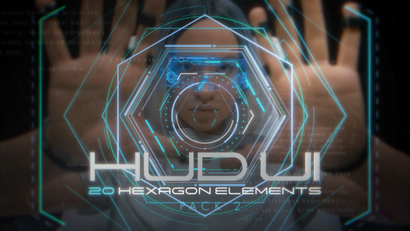 Hud UI Hexagon Elements - Pack 2 Elements template preview
