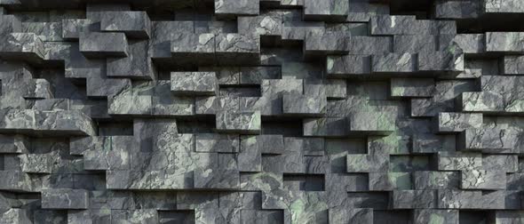 Brickwall animation 3D mapping