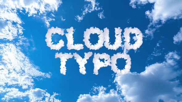 Cloud Text Titles template preview
