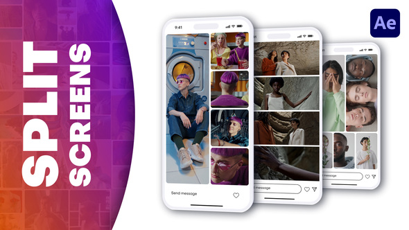 Seamless Vertical Transitions Elements template preview
