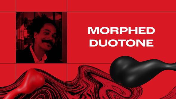 Morphed Duotone Frames Video Displays template preview