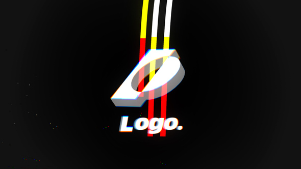 Cool Glitch Logo Titles Titles template preview