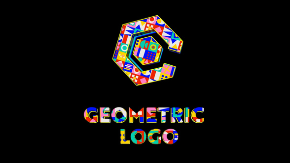Loopable Geometric Logo Logo Stings template preview