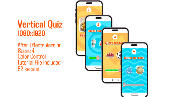 Vertical Quiz Product Promo template preview