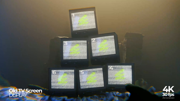 Old TV Display Video Displays template preview