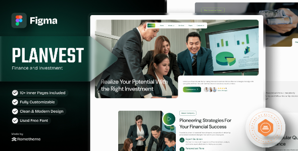 Plantvest - Finance & Invesment Figma Template