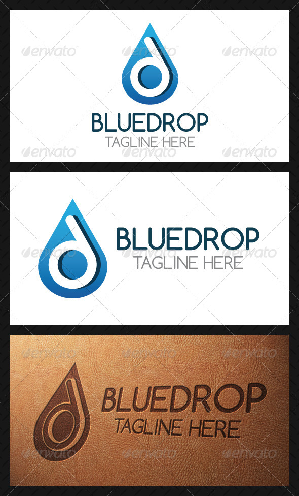 Drop Letter D Logo Template - Letters Logo Templates
