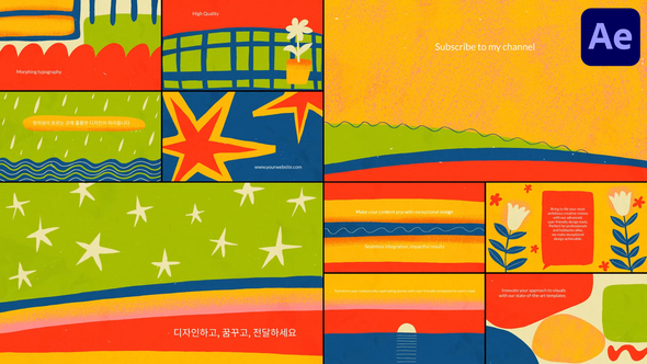 Morphing Typography Scenes for After Effects Openers template preview