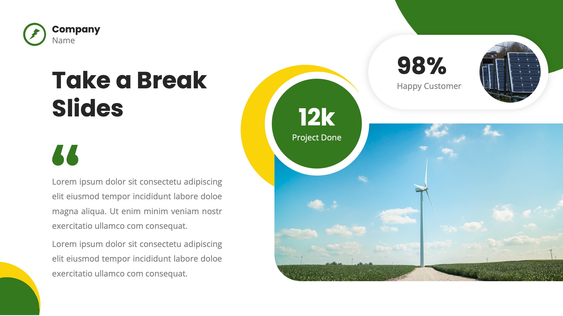 Senergy - Renewable Energy Google Slides Template, Presentation Templates