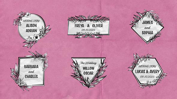 Romantic Titles Titles template preview