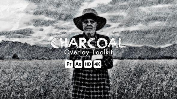 Charcoal Overlay Toolkit for Premiere Pro Premiere Pro template preview