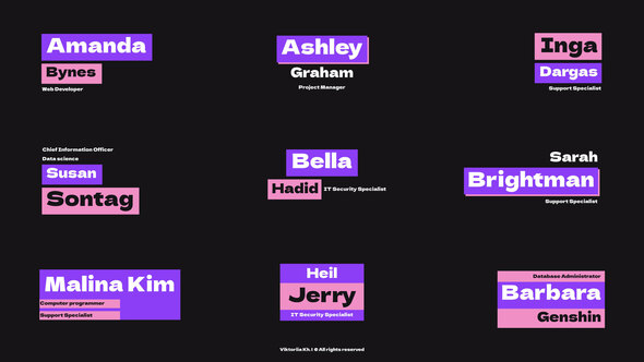 Modern Lower Thirds | AE Titles template preview