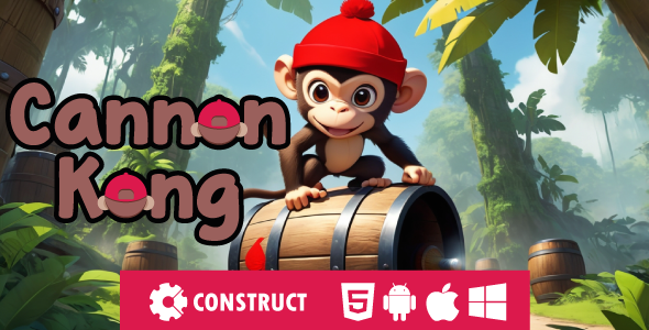Cannon Kong - HTML 5 Mobile Game