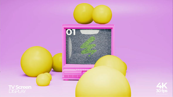 Clay Old TV Screen Display Openers template preview