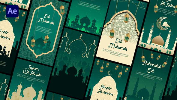 Eid Story Video Displays template preview
