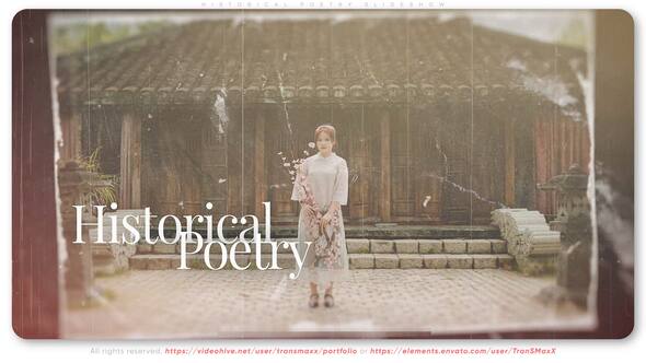 Historical Poetry Slideshow Openers template preview