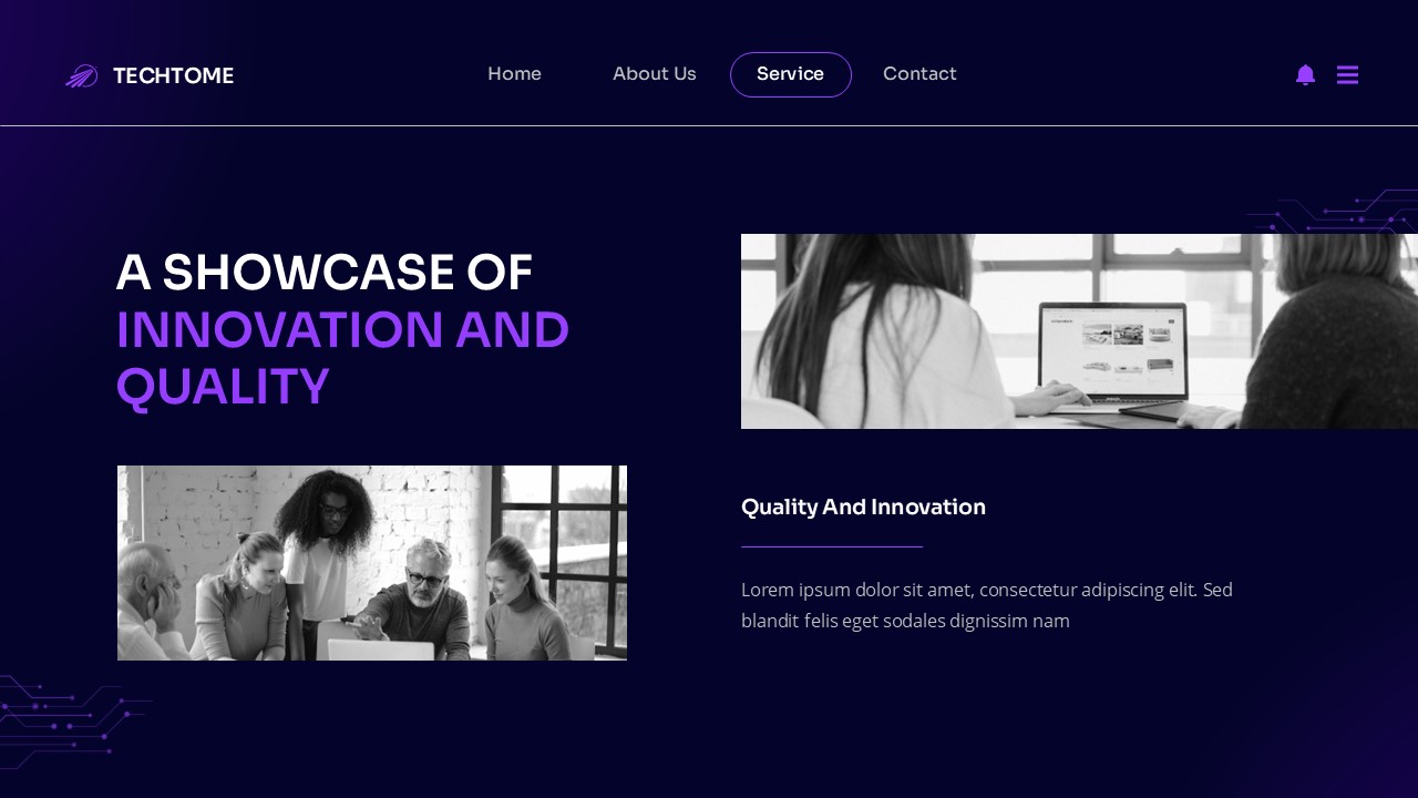 Techtome IT & Technology Google Slide Template, Presentation Templates
